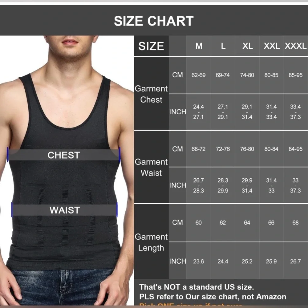 Odoland men's body shapewear - Picture 2 of 3